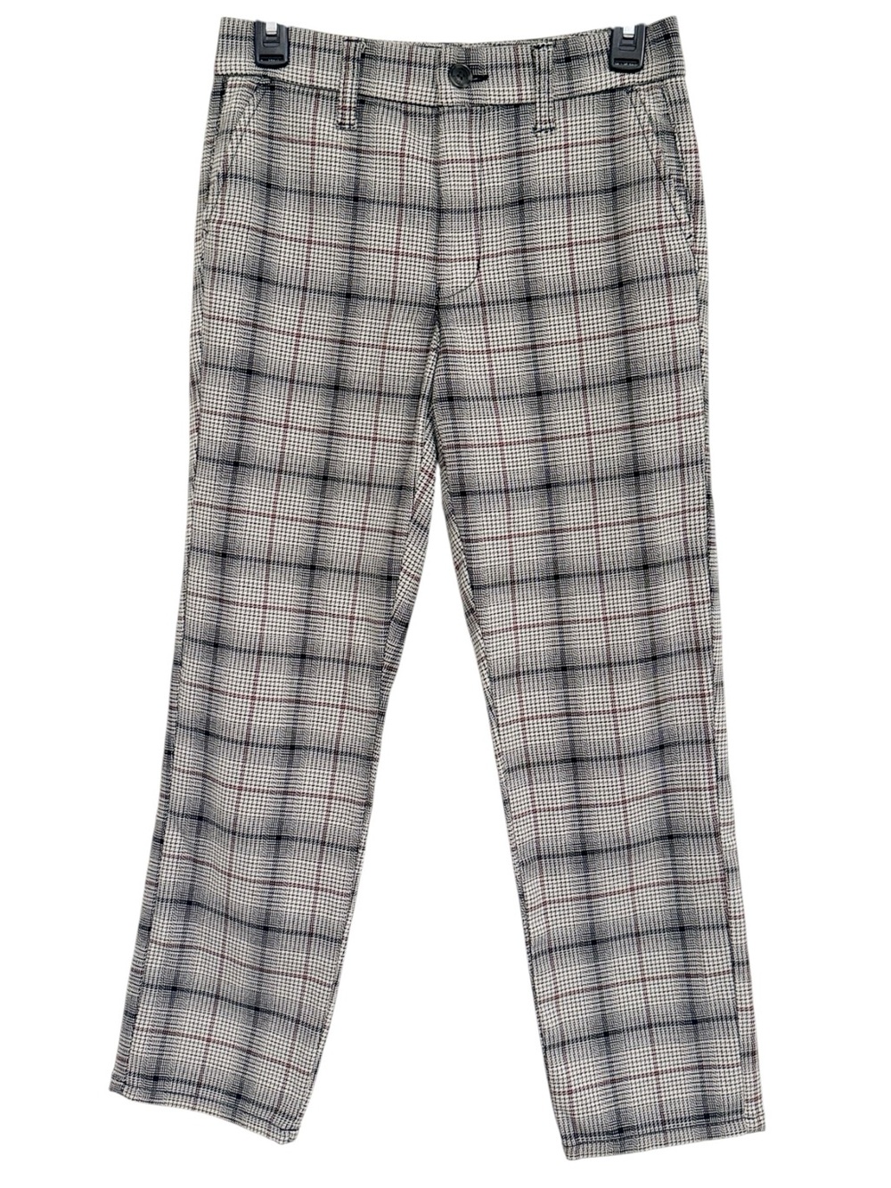 American Eagle Stretch Super Hi-Rise Skinny Glenn Plaid Trousers size 0 Short